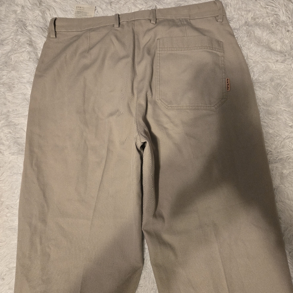 Acne Studios Pink Label Trousers Sand Color Khaki Size 48 - Picture 10 of 12